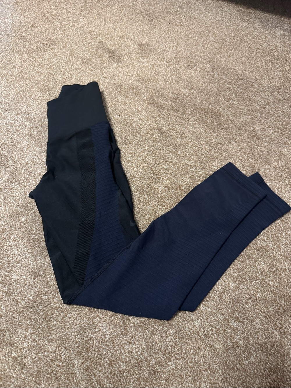 Nike Navy and Black DryFit Leggings